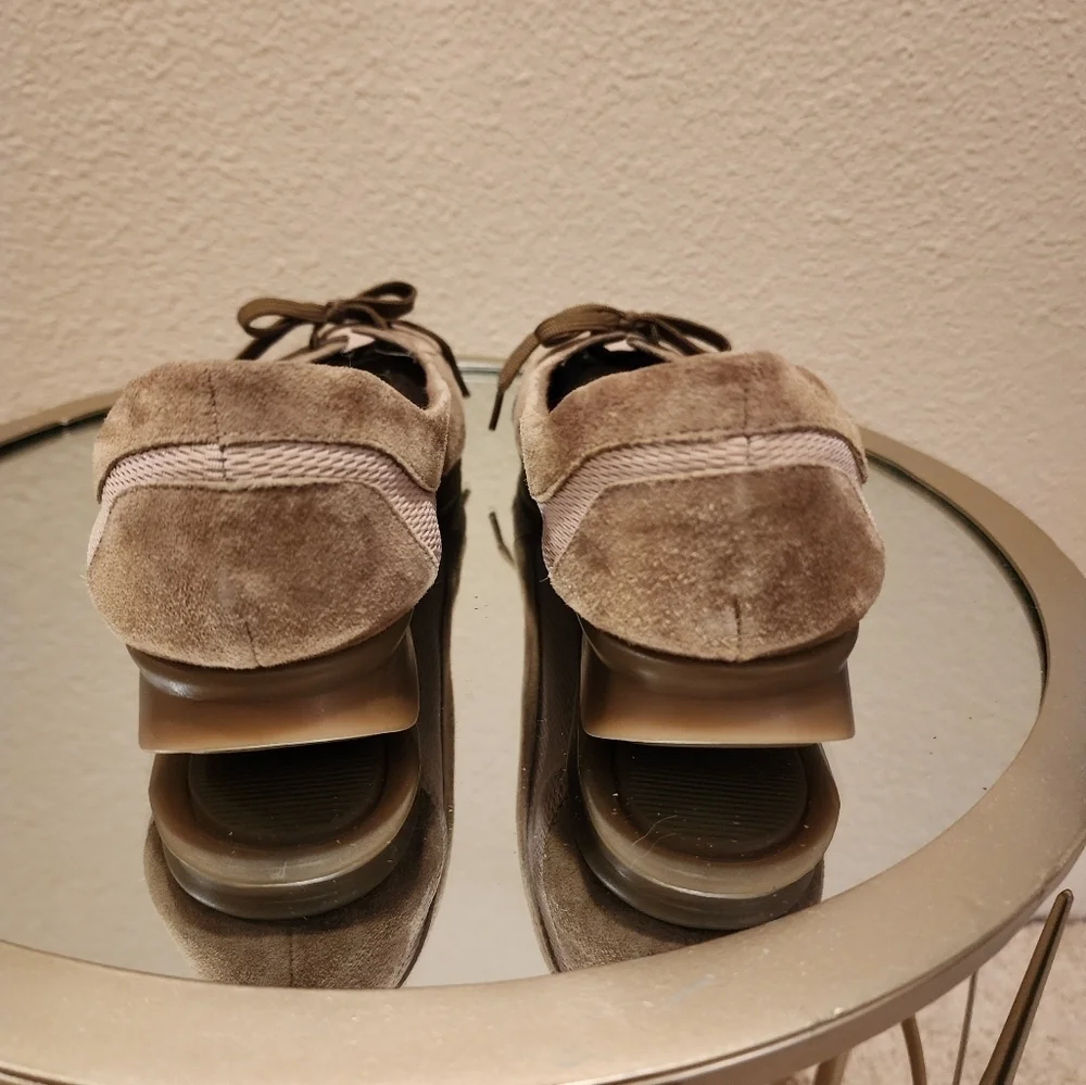 Aerosoles Light Green ๐ Telegram Suede Leather Flats Size 9 - Picture 4 of 6